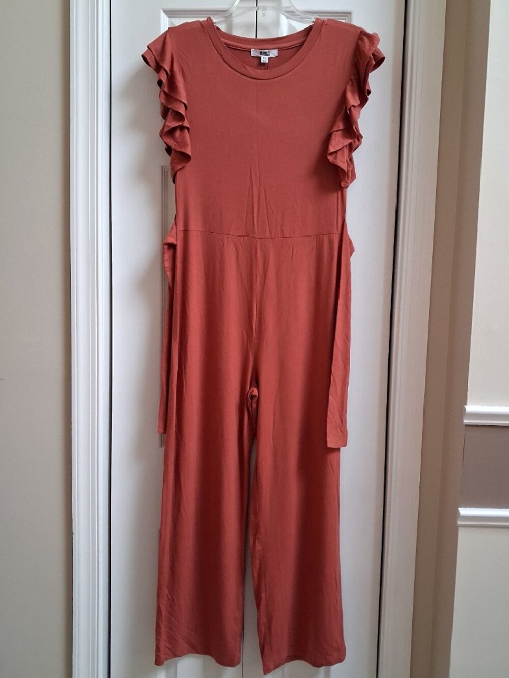 BB DAKOTA x STEVE MADDEN Coral Kolita Flutter Sleeve Jumpsuit sz XS